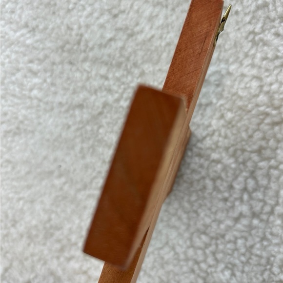 Wooden Cross with whimsical colorful animals tree butterfly sun 10" - Picture 11 of 12